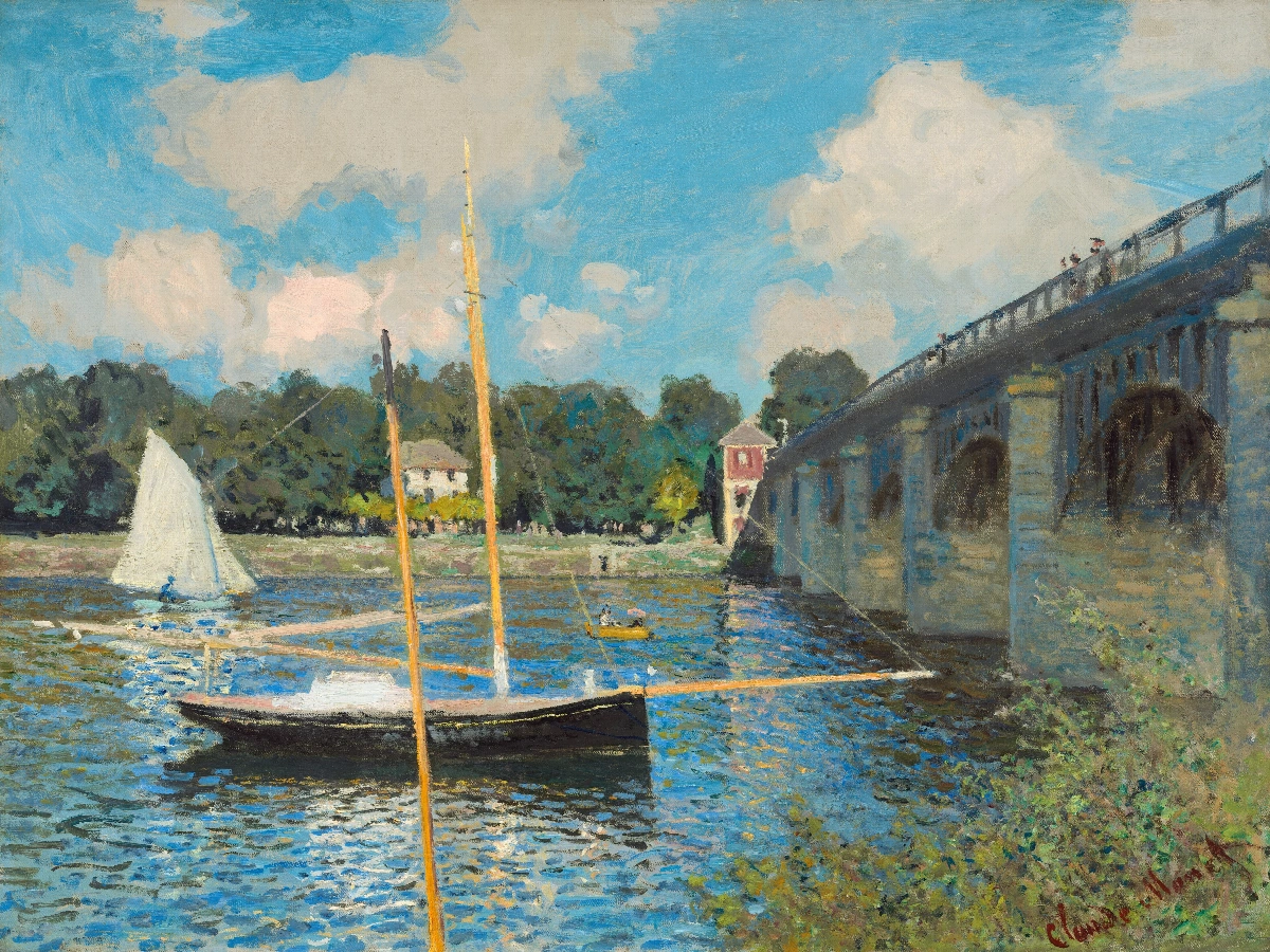 Il ponte di Argenteuil - Claude Monet | Riproduzione su tela