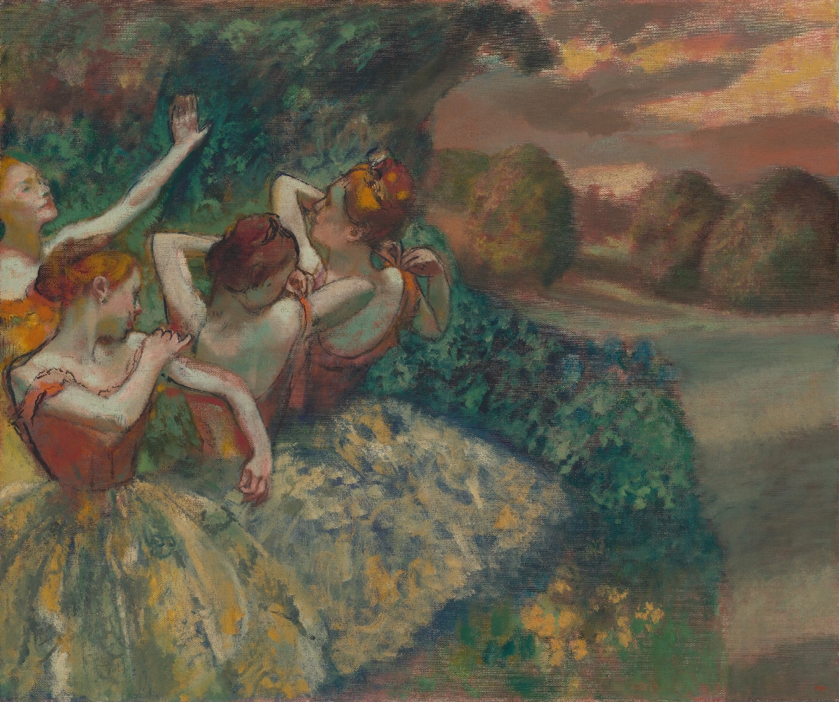 Quattro ballerine - Edgar Degas | Riproduzione su tela