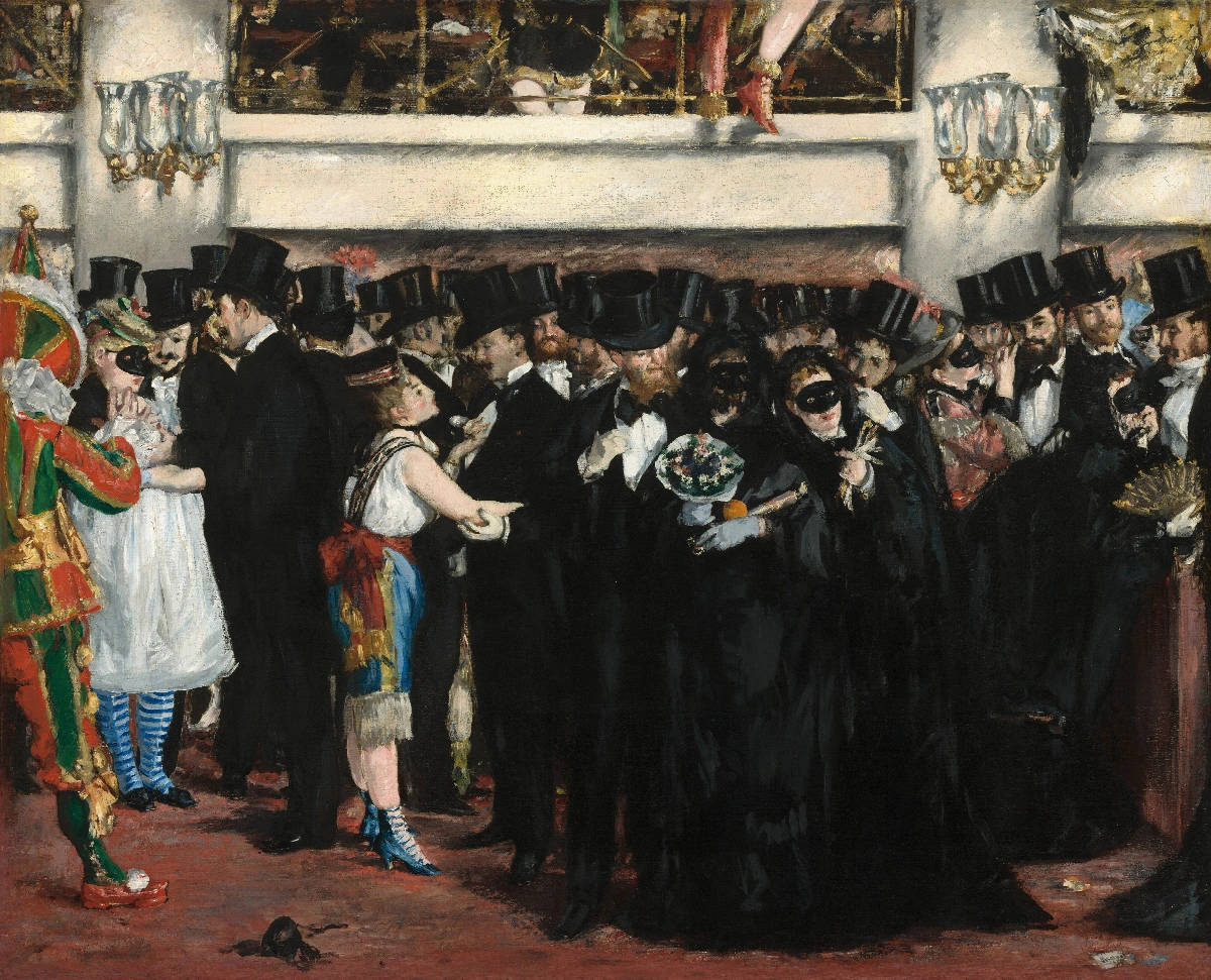 Ballo in maschera all'Opera - Édouard Manet | Riproduzione su tela