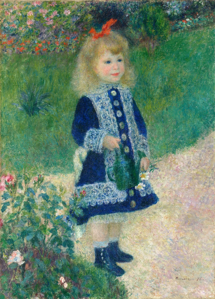 Bambina con annaffiatoio - Pierre-Auguste Renoir | Riproduzione su tela