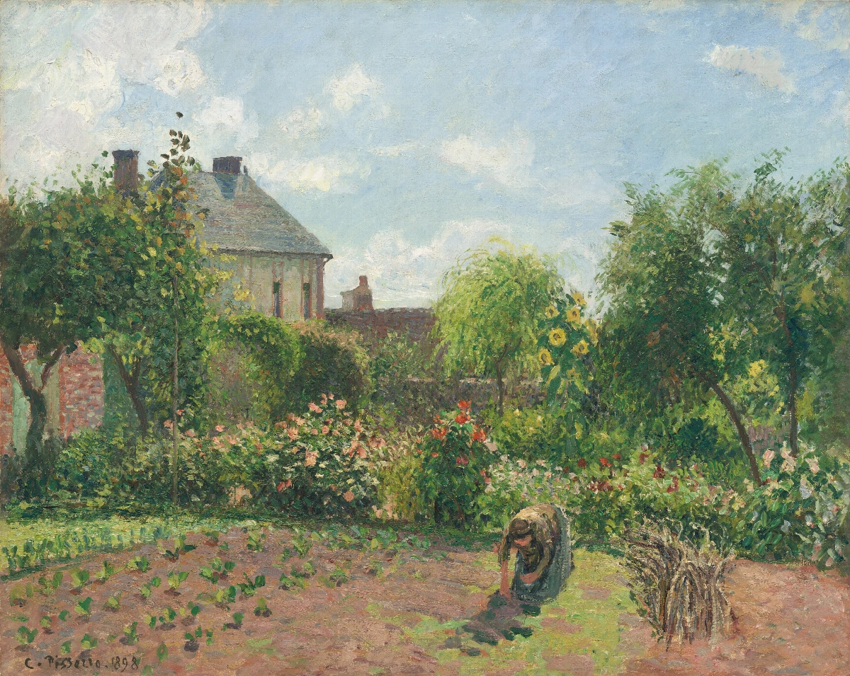 Il giardino dell'artista a Éragny - Camille Pissarro | Riproduzione su tela
