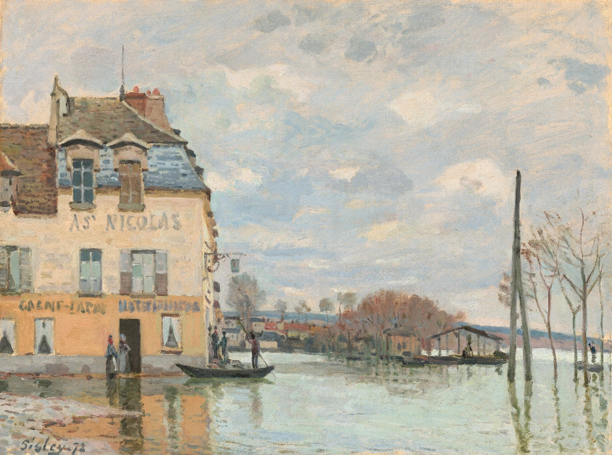 Inondazione a Port-Marly - Alfred Sisley | Riproduzione su tela