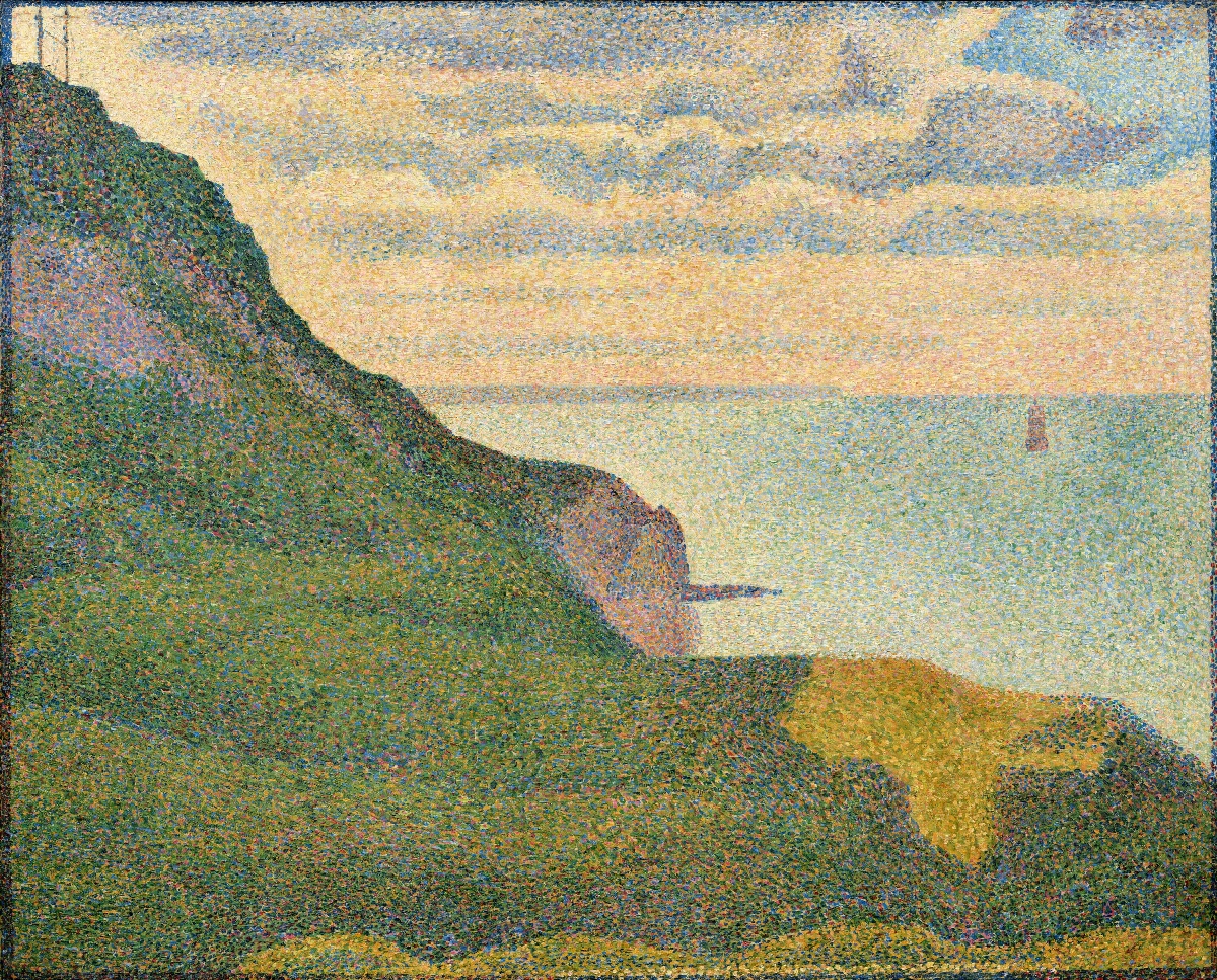 Marina a Port-en-Bessin - Georges Seurat | Riproduzione su tela