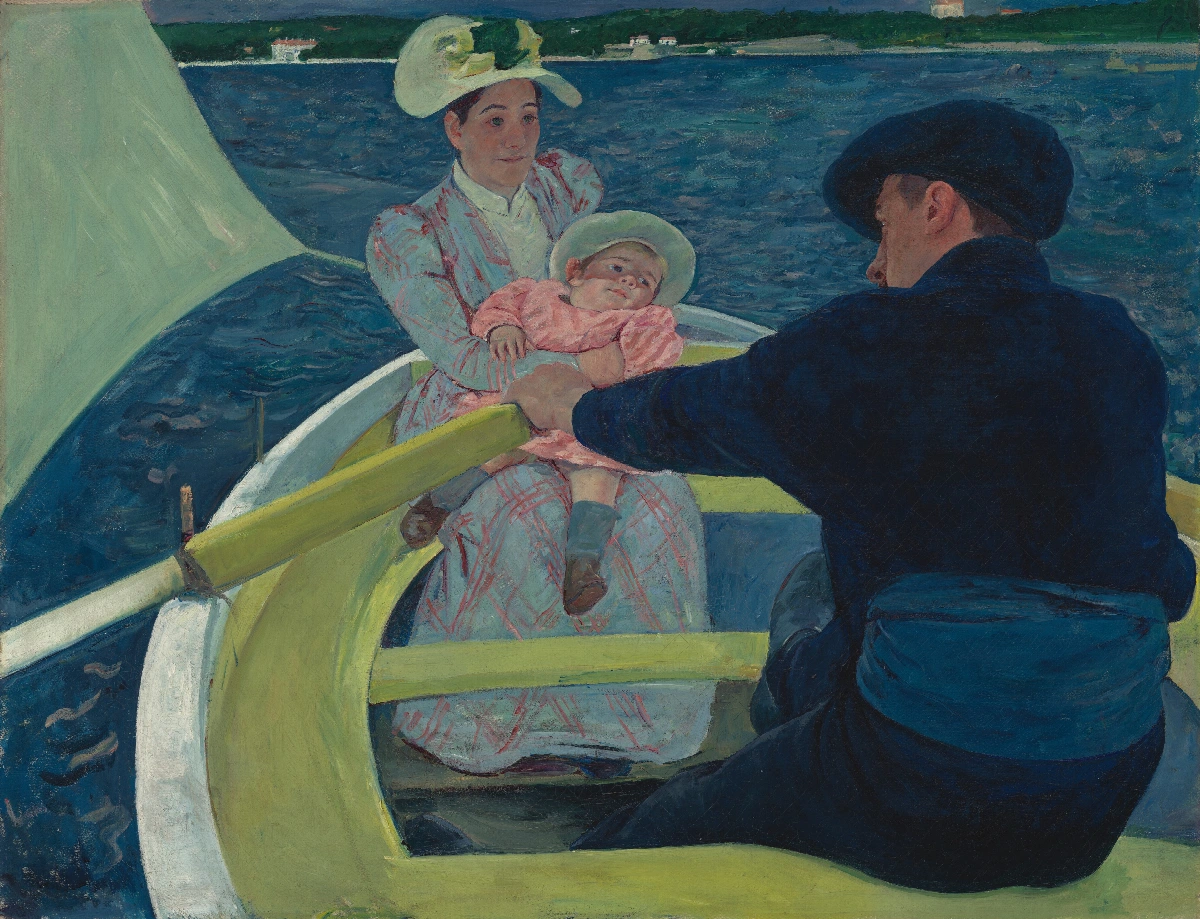 La gita in barca - Mary Cassatt | Riproduzione su tela