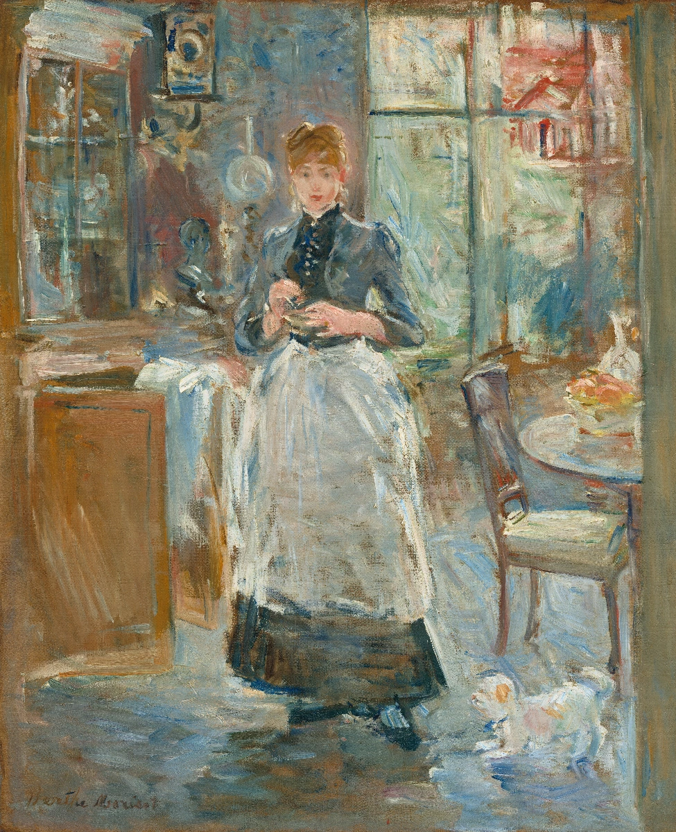 Nella sala da pranzo - Berthe Morisot | Riproduzione su tela