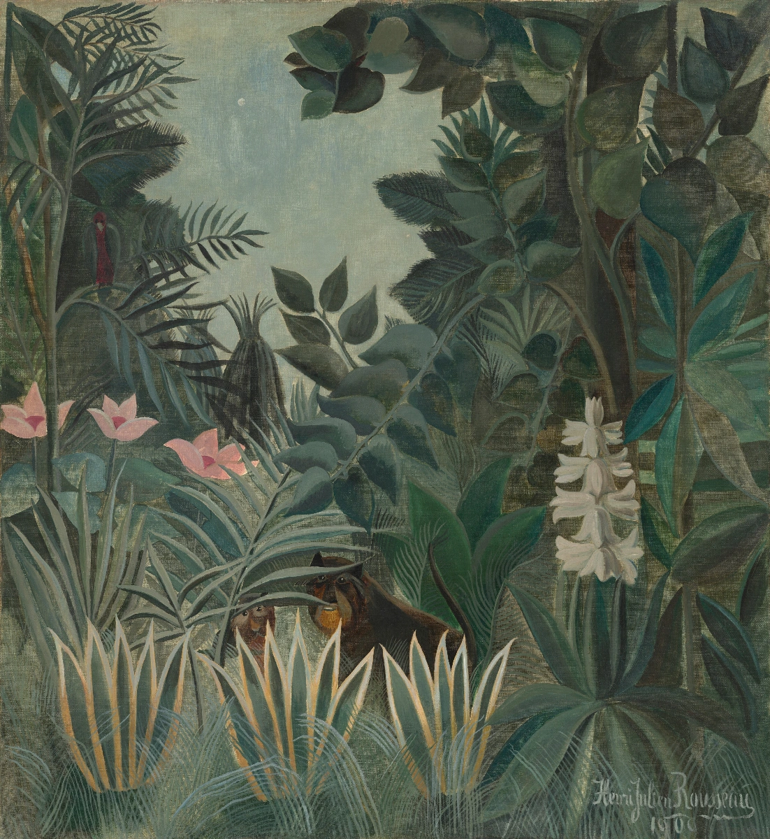 La giungla equatoriale - Henri Rousseau | Riproduzione su tela
