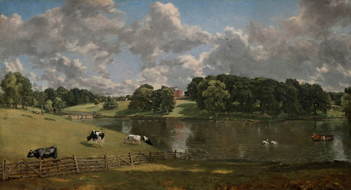 Wivenhoe Park, Essex - immagine completa della stampa su tela
