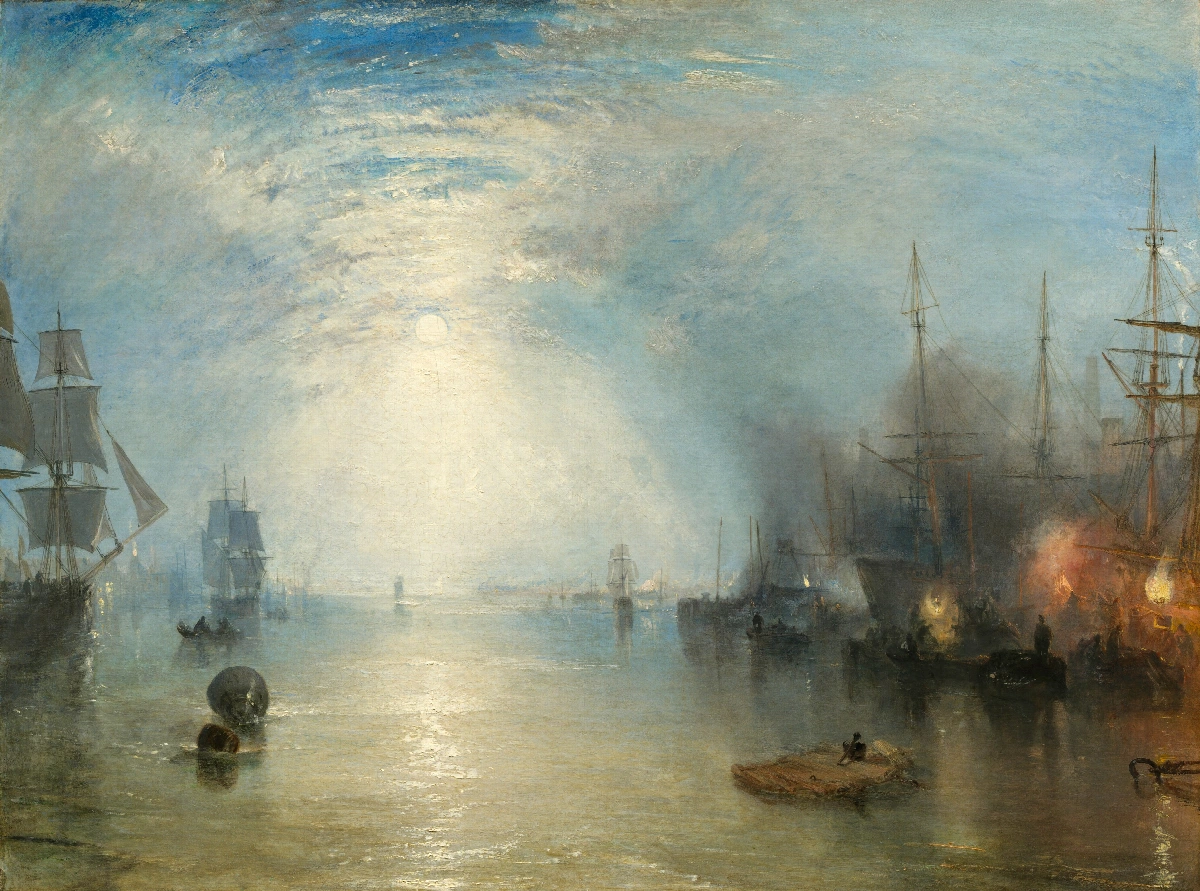 Scaricatori di carbone al chiaro di luna - Joseph Mallord William Turner | Riproduzione su tela