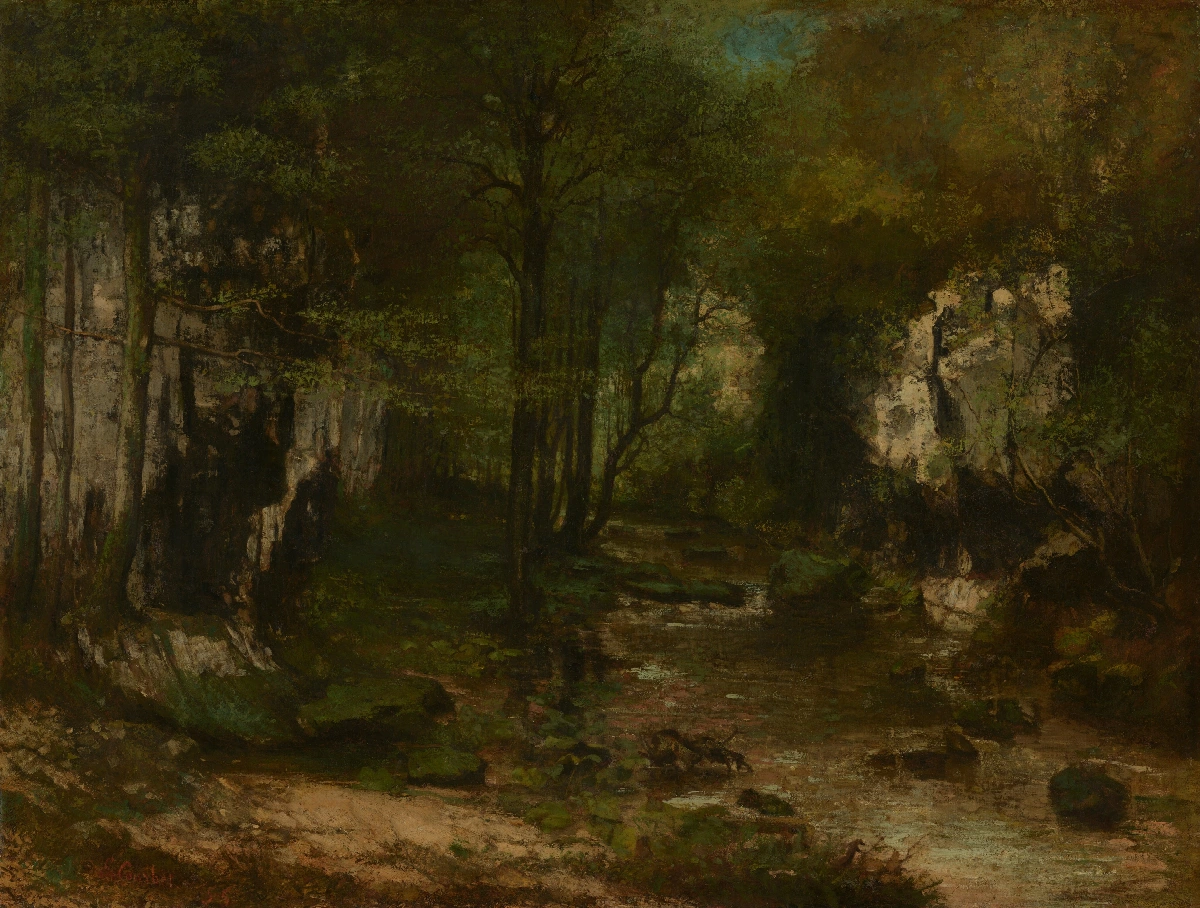 Il ruscello del Puits-Noir - Gustave Courbet | Riproduzione su tela