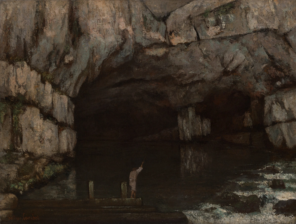 La grotta della Loue - Gustave Courbet | Riproduzione su tela