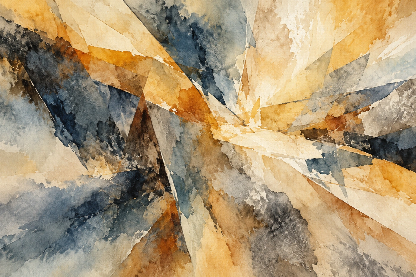 Frammenti di luce | Stampa su tela astratta acquerello