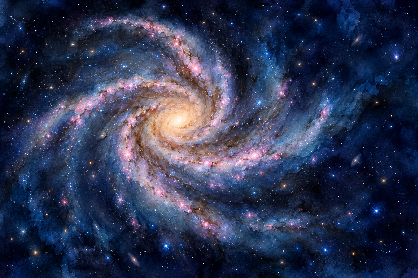Galassia dei bracci di perla - immagine completa della stampa su tela