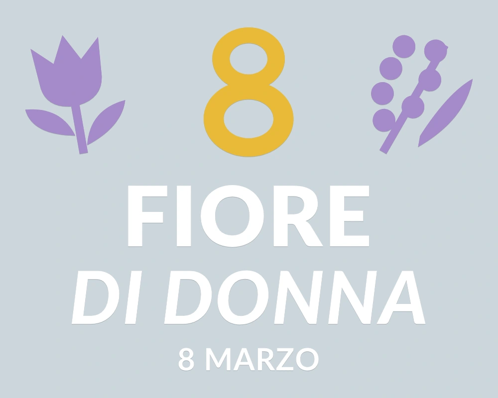 Otto di primavera - Trio decorativo - FIORE DI DONNA | Adesivo vetrina prespaziato