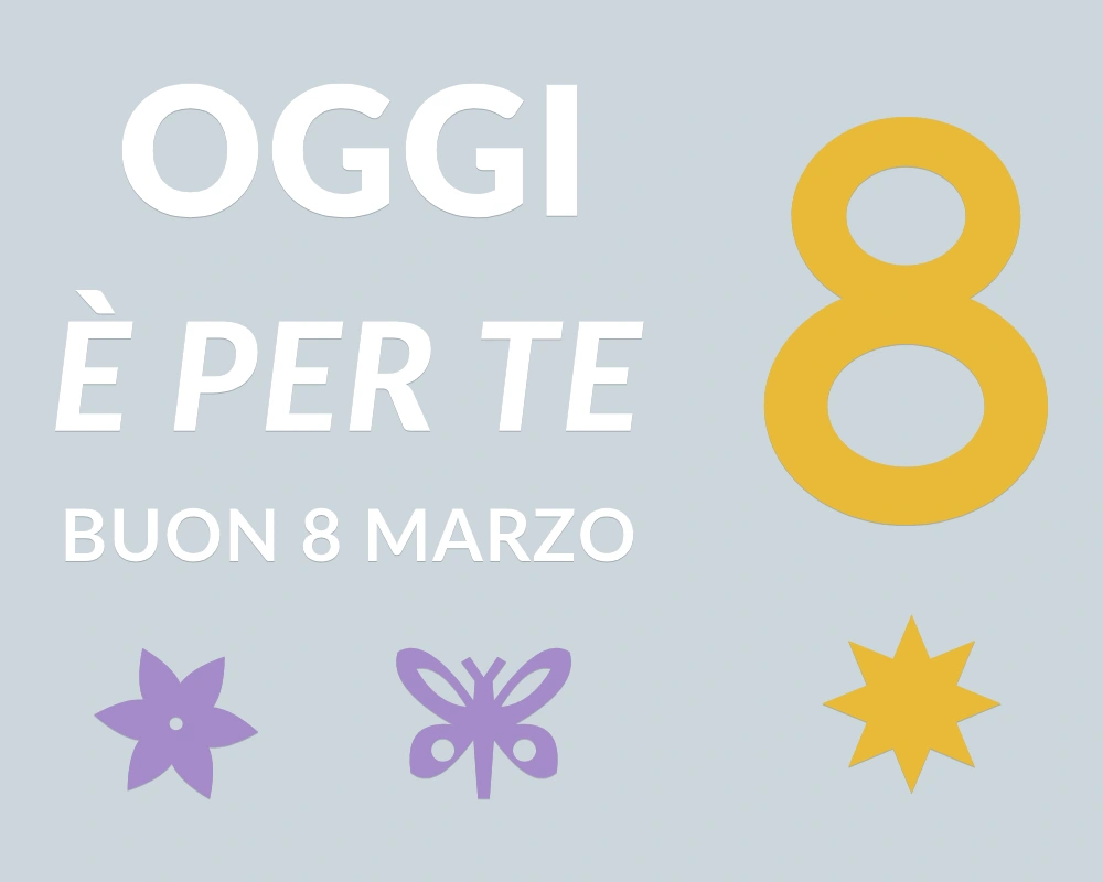 Otto di primavera - Cornice asimmetrica - OGGI È PER TE | Adesivo vetrina prespaziato