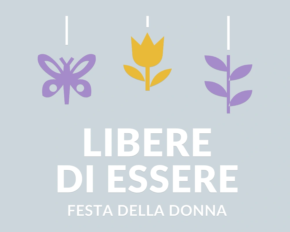 Tulipano in crescita - Pendenti in festa - LIBERE DI ESSERE | Adesivo vetrina prespaziato