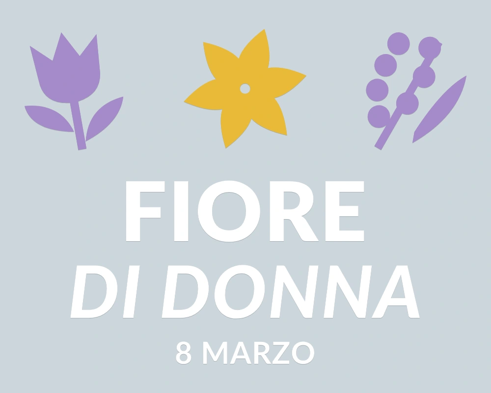 Corolla di marzo - Trio decorativo - FIORE DI DONNA | Adesivo vetrina prespaziato