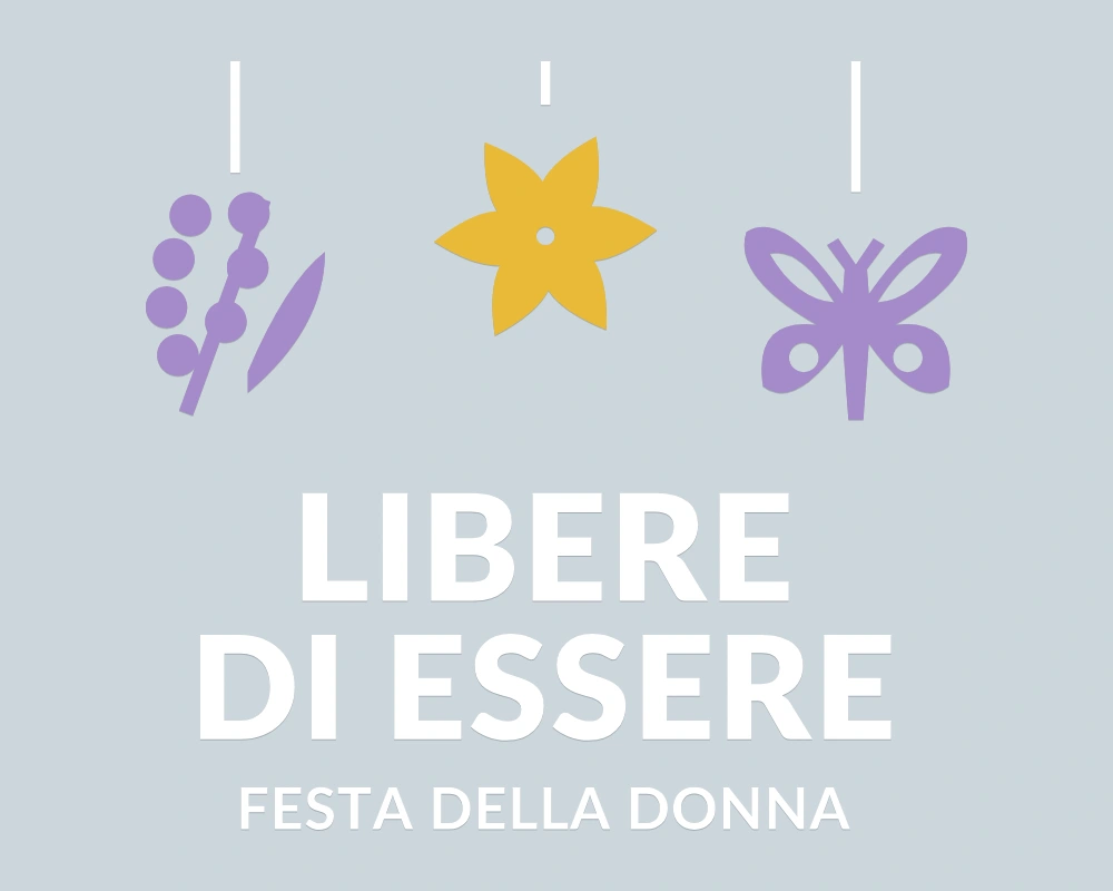 Corolla di marzo - Pendenti in festa - LIBERE DI ESSERE | Adesivo vetrina prespaziato