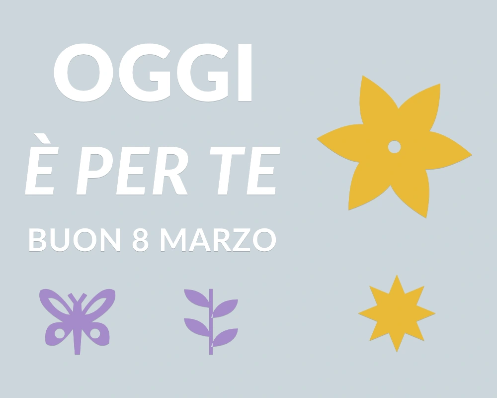 Corolla di marzo - Cornice asimmetrica - OGGI È PER TE | Adesivo vetrina prespaziato