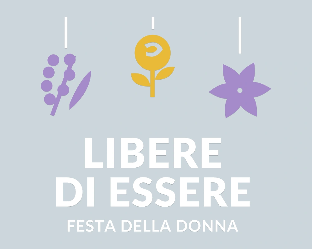 Rosa al femminile - Pendenti in festa - LIBERE DI ESSERE | Adesivo vetrina prespaziato