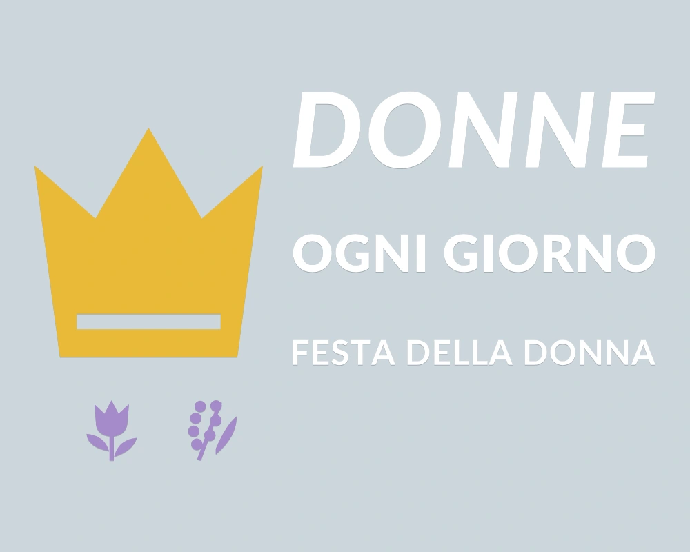 Regina ogni giorno - Insegna laterale - DONNE OGNI GIORNO | Adesivo vetrina prespaziato
