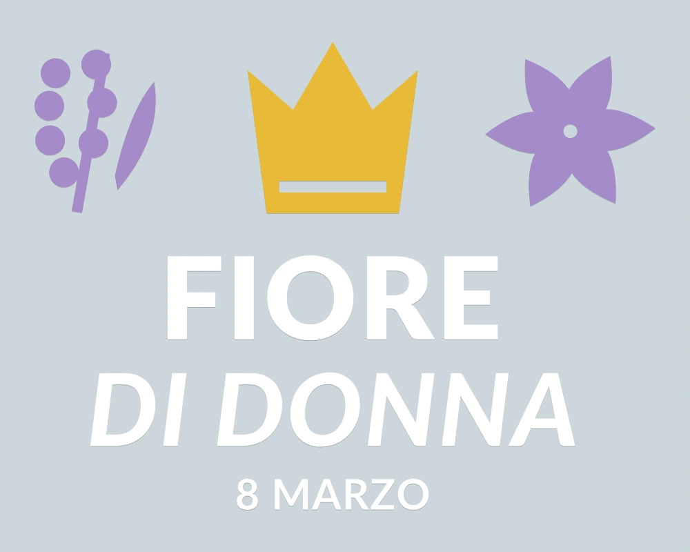 Regina ogni giorno - Trio decorativo - FIORE DI DONNA | Adesivo vetrina prespaziato