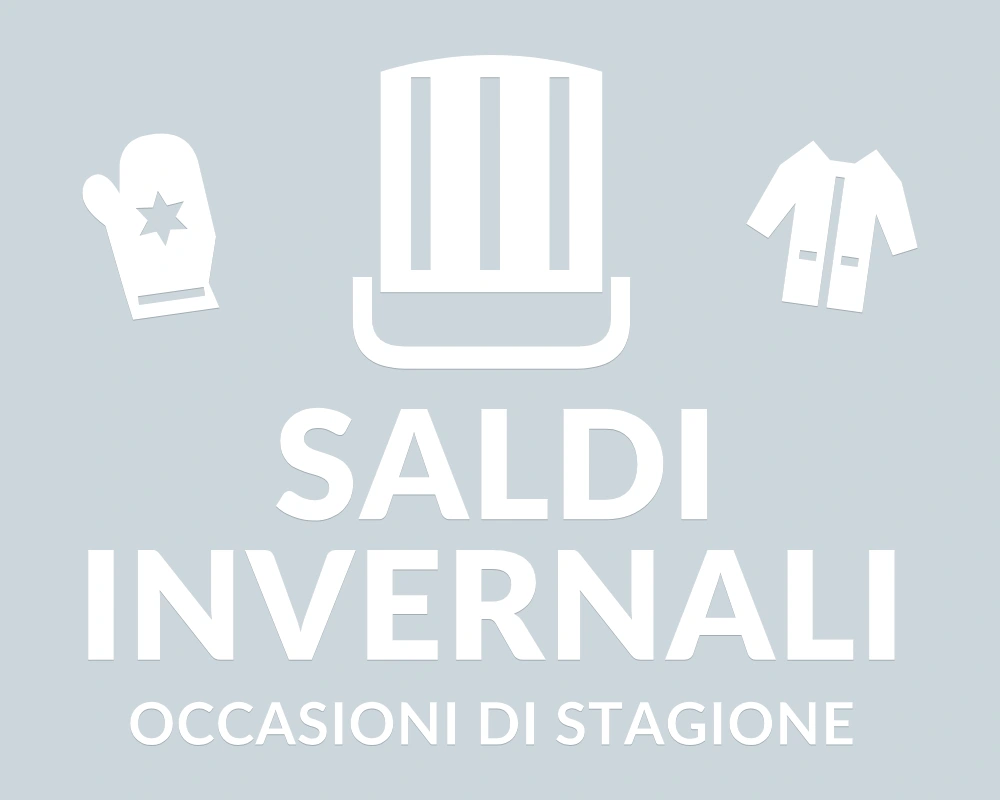 Slittino dei prezzi - Emblema centrale - SALDI INVERNALI | Adesivo vetrina prespaziato