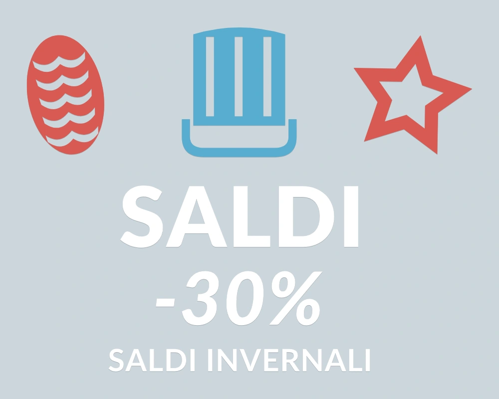 Slittino dei prezzi - Trio decorativo - SALDI -30% | Adesivo vetrina prespaziato
