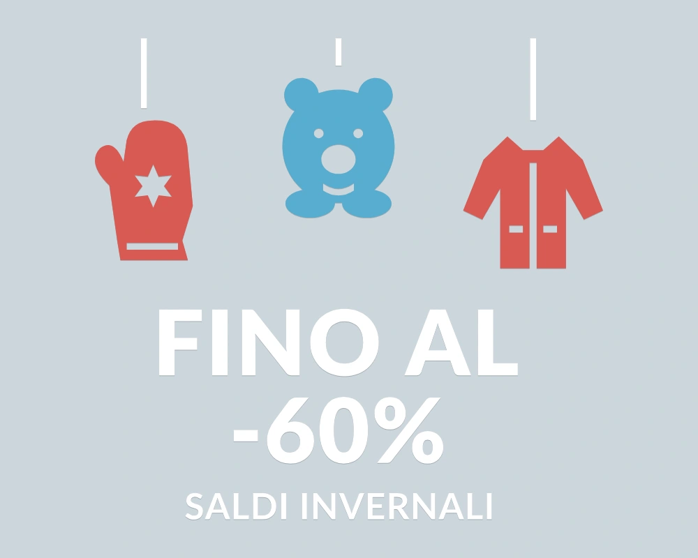 Orso delle offerte - Pendenti in festa - FINO AL -60% | Adesivo vetrina prespaziato