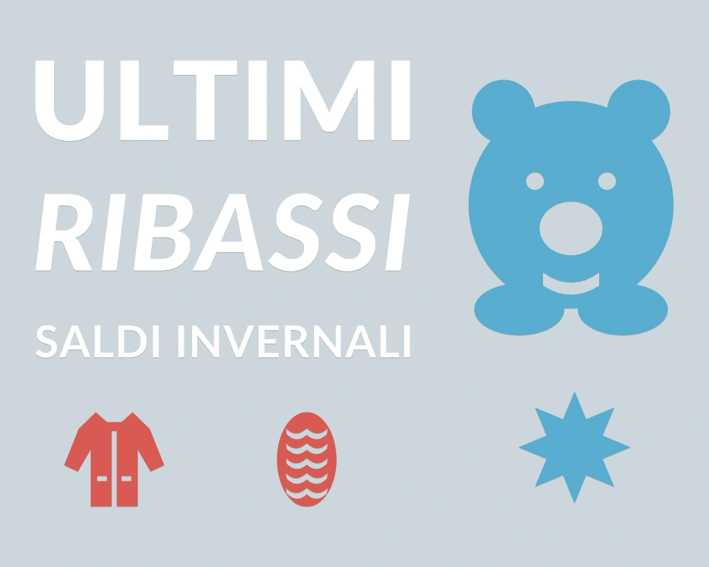 Orso delle offerte - Cornice asimmetrica - ULTIMI RIBASSI | Adesivo vetrina prespaziato