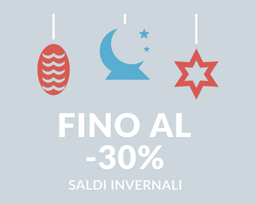 Notte delle occasioni - Pendenti in festa - FINO AL -30% | Adesivo vetrina prespaziato