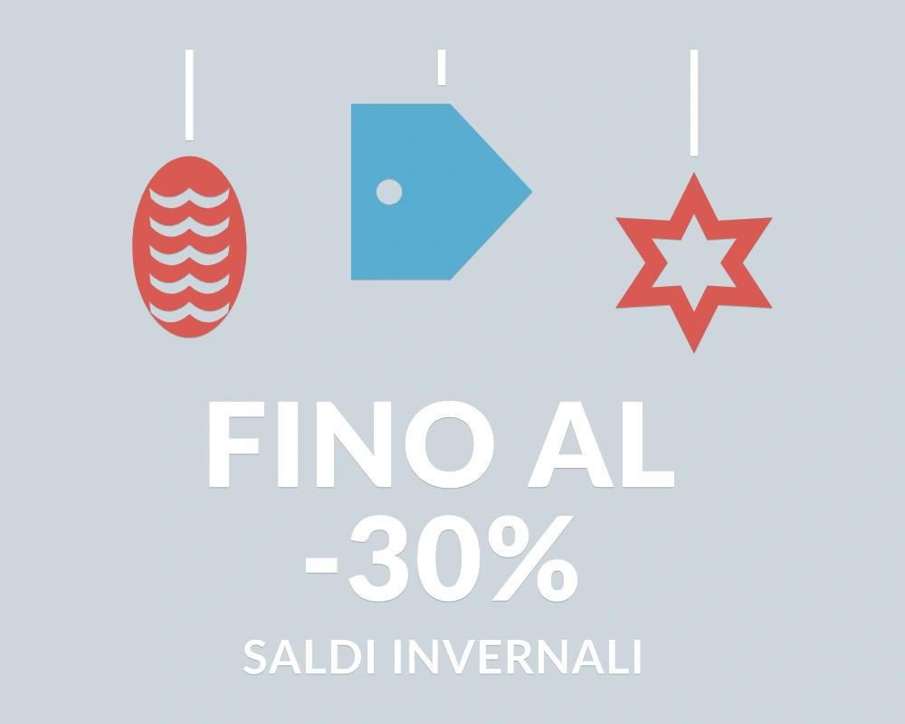 Cartellino ghiaccio - Pendenti in festa - FINO AL -30% | Adesivo vetrina prespaziato
