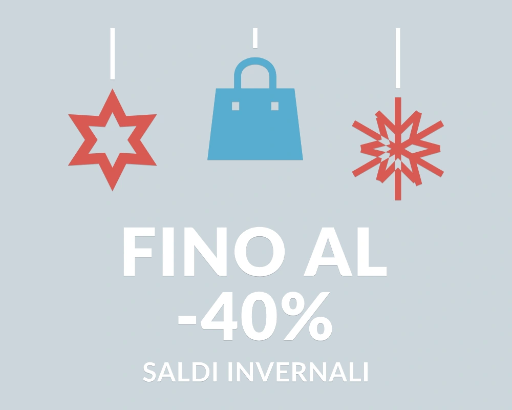 Shopping d'inverno - Pendenti in festa - FINO AL -40% | Adesivo vetrina prespaziato