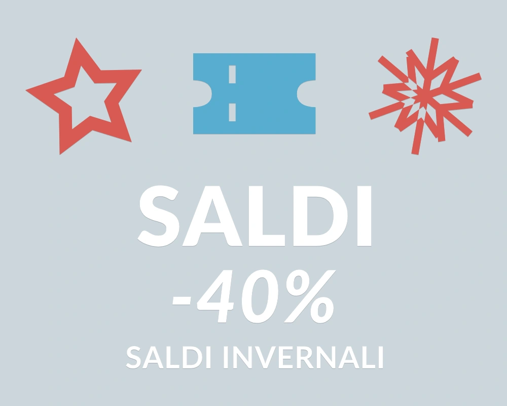 Biglietto convenienza - Trio decorativo - SALDI -40% | Adesivo vetrina prespaziato