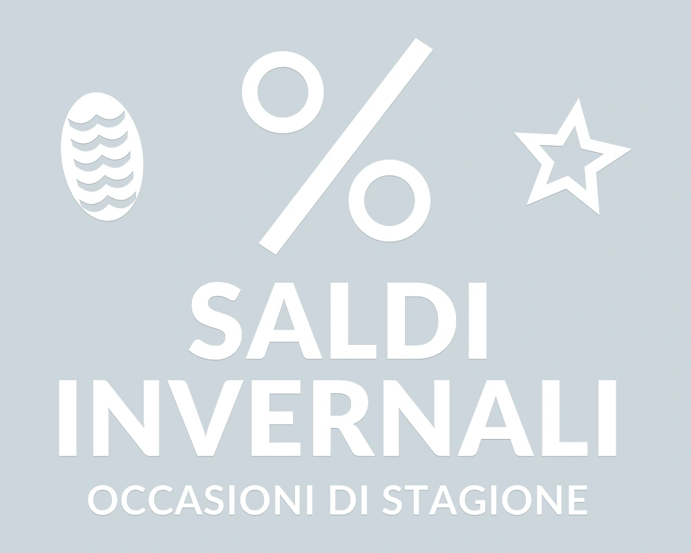 Percentuale polare - Emblema centrale - SALDI INVERNALI - disegno esatto; fondo di presentazione escluso