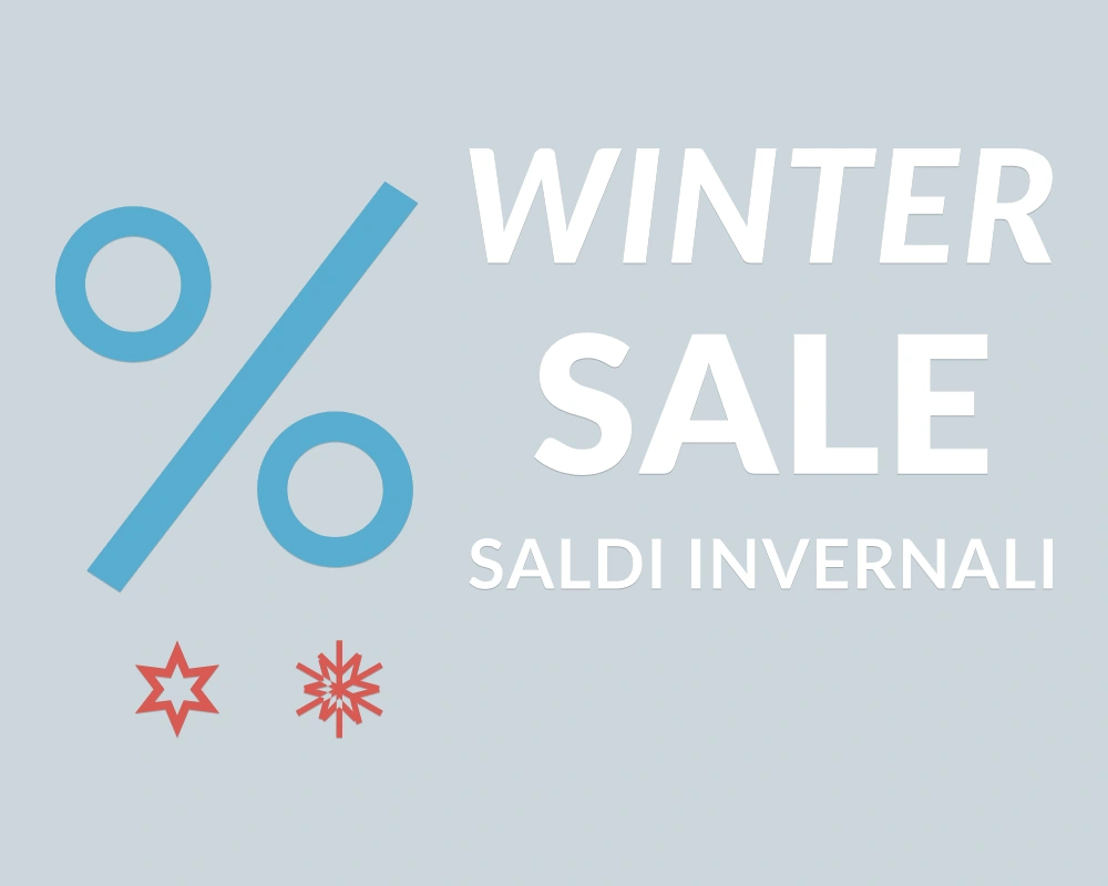 Percentuale polare - Insegna laterale - WINTER SALE - disegno esatto; fondo di presentazione escluso