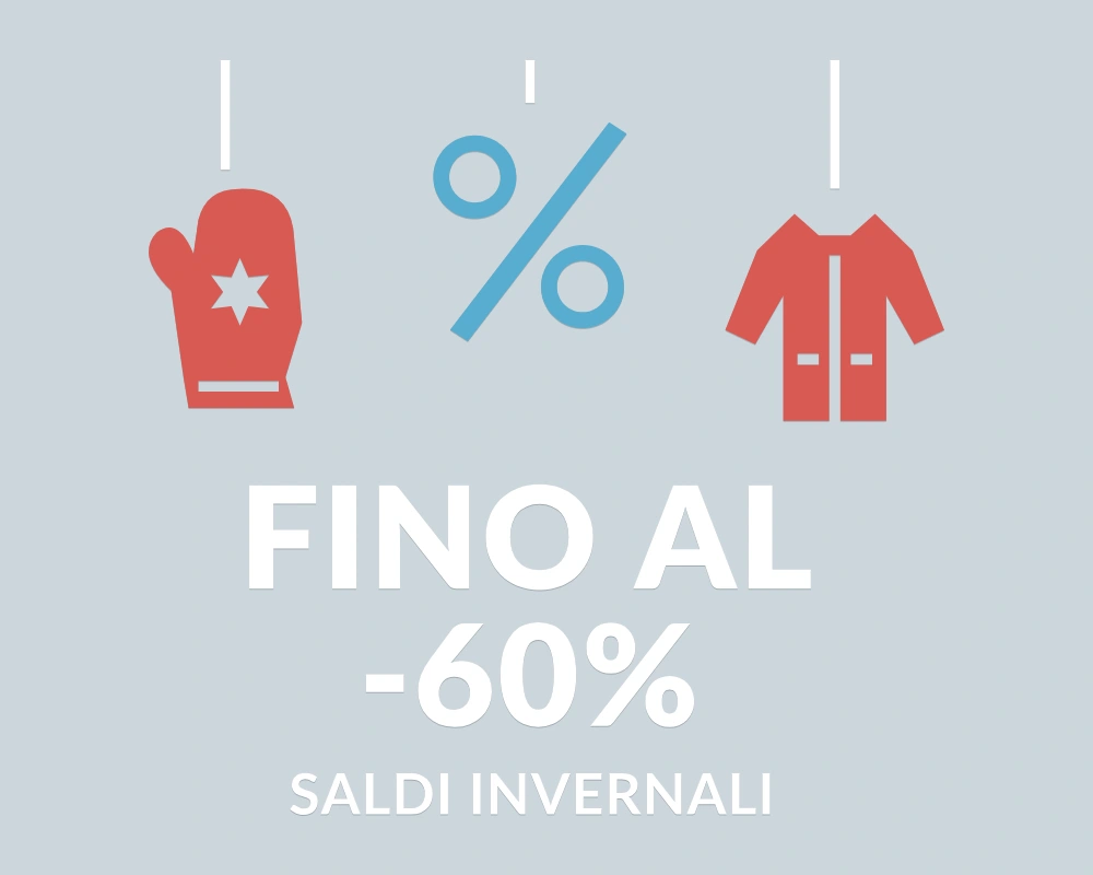 Percentuale polare - Pendenti in festa - FINO AL -60% | Adesivo vetrina prespaziato