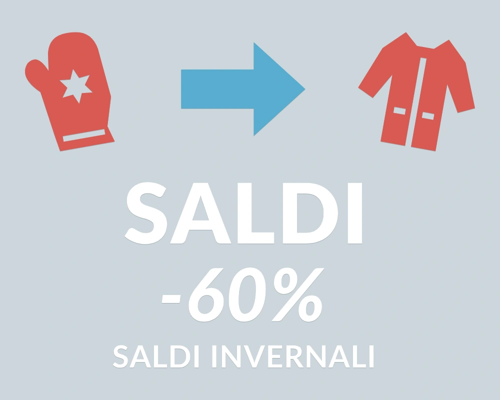 Direzione saldi - Trio decorativo - SALDI -60% | Adesivo vetrina prespaziato