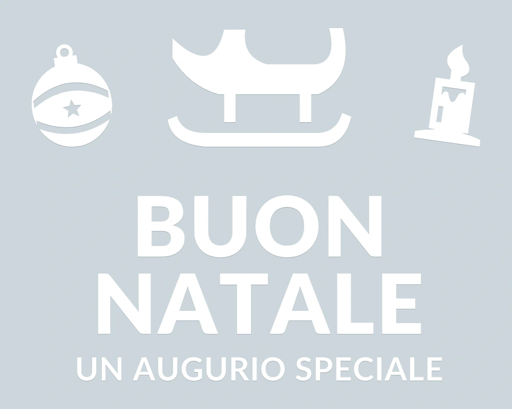 Slitta dei desideri - Emblema centrale - BUON NATALE - disegno esatto; fondo di presentazione escluso