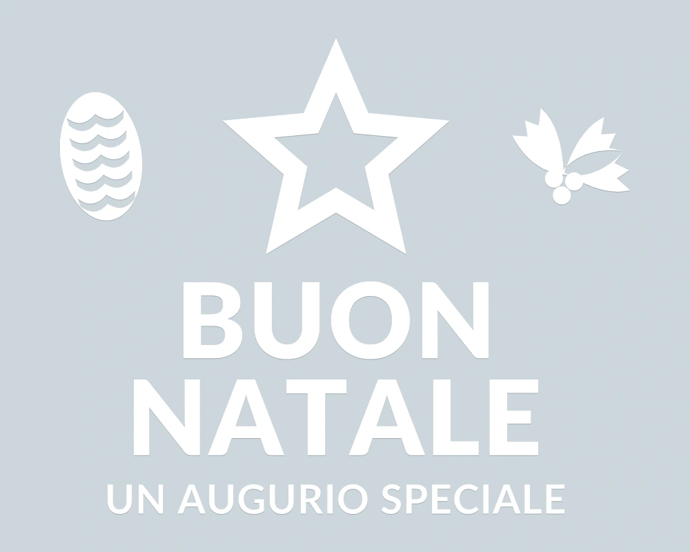 Stella a intarsio - Emblema centrale - BUON NATALE - disegno esatto; fondo di presentazione escluso