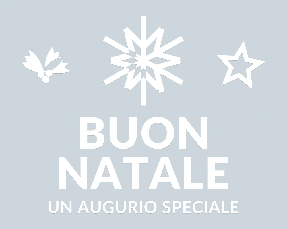Cristallo delle feste - Emblema centrale - BUON NATALE - disegno esatto; fondo di presentazione escluso
