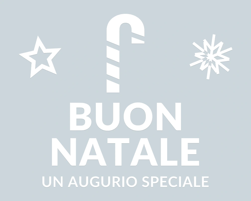 Bastoncino a righe - Emblema centrale - BUON NATALE - disegno esatto; fondo di presentazione escluso