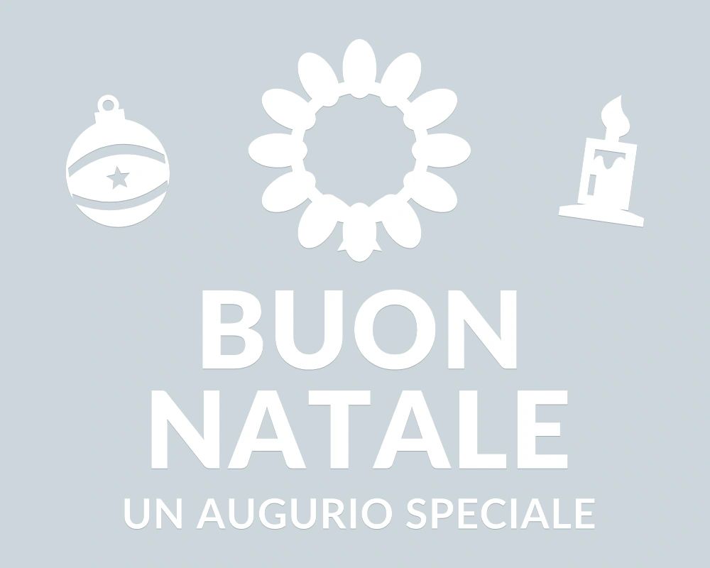 Ghirlanda di foglie - Emblema centrale - BUON NATALE - disegno esatto; fondo di presentazione escluso