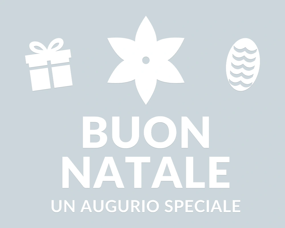 Stella botanica - Emblema centrale - BUON NATALE - disegno esatto; fondo di presentazione escluso