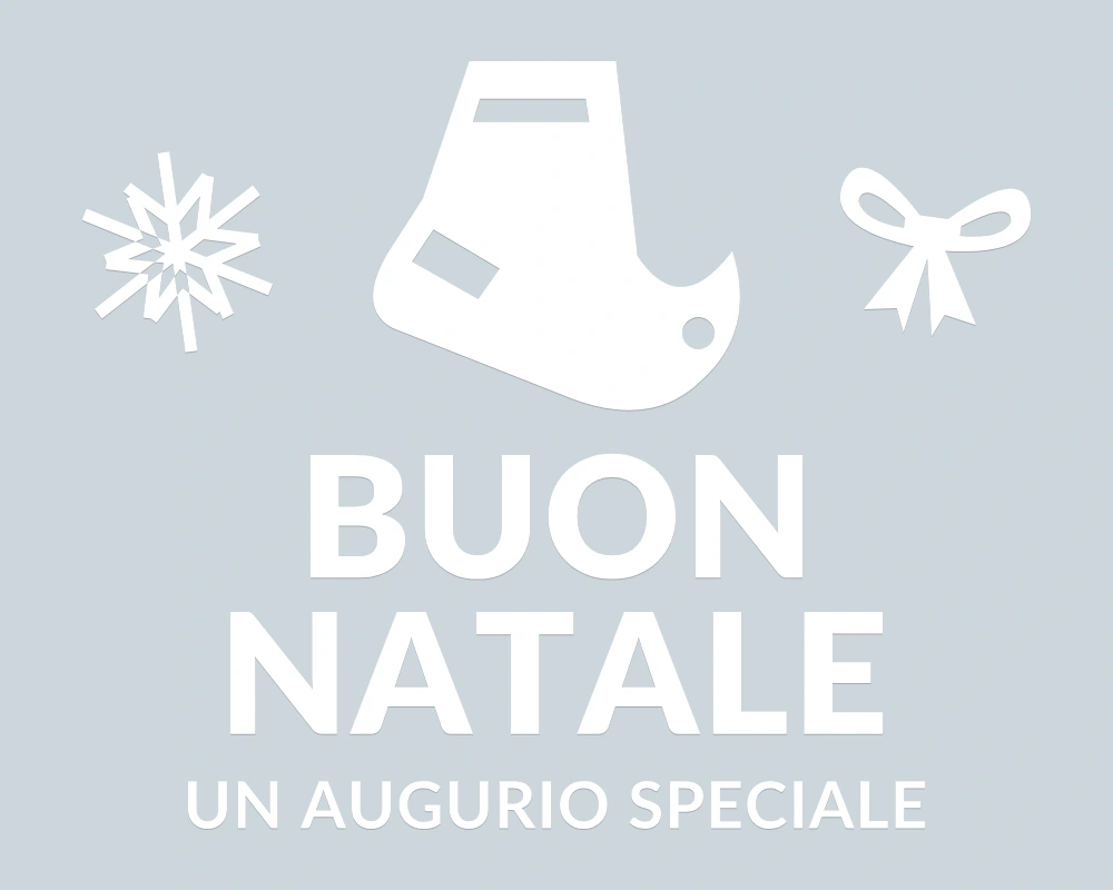Stivaletto del folletto - Emblema centrale - BUON NATALE - disegno esatto; fondo di presentazione escluso