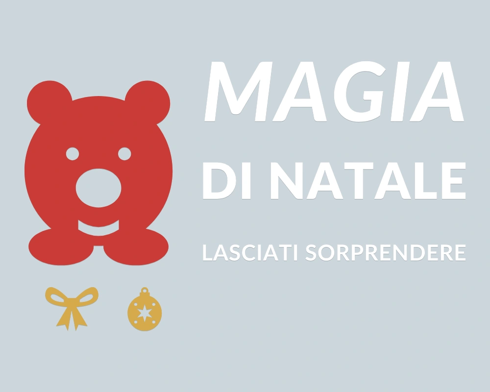 Orsetto polare - Insegna laterale - MAGIA DI NATALE - disegno esatto; fondo di presentazione escluso