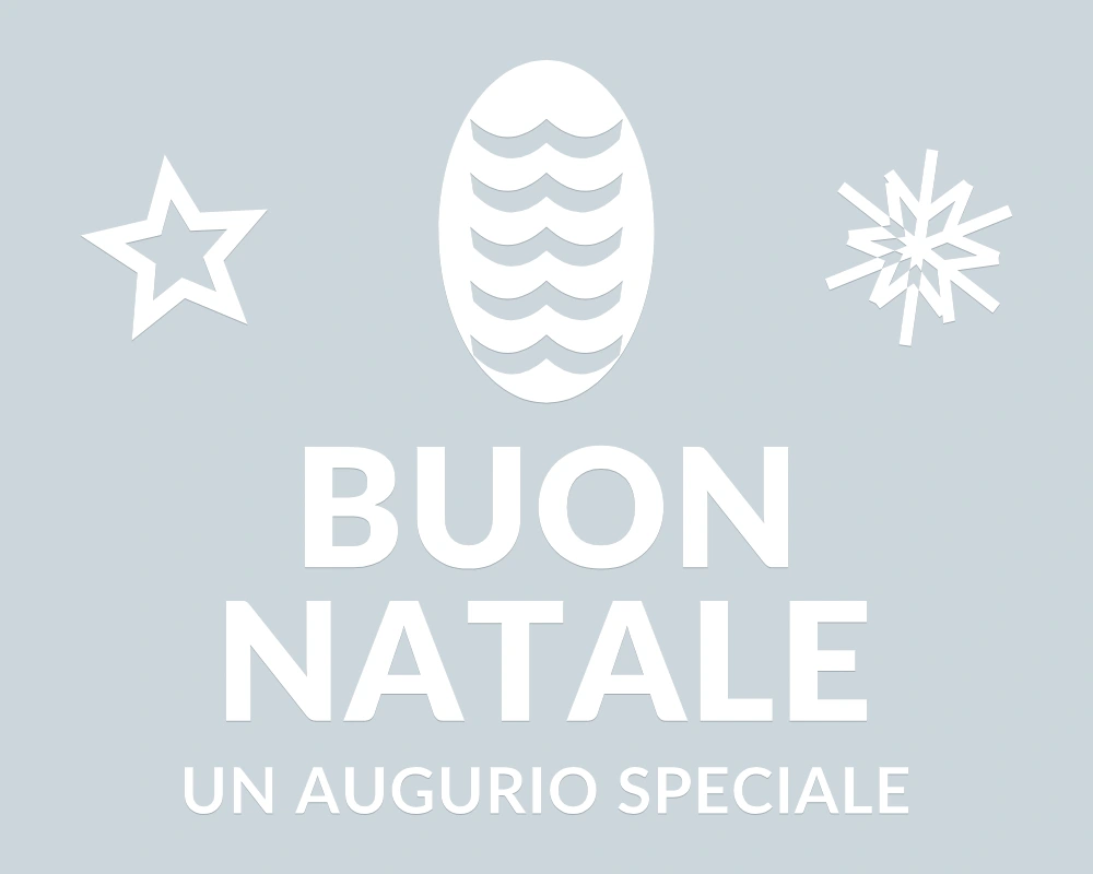 Pigna a scaglie - Emblema centrale - BUON NATALE - disegno esatto; fondo di presentazione escluso