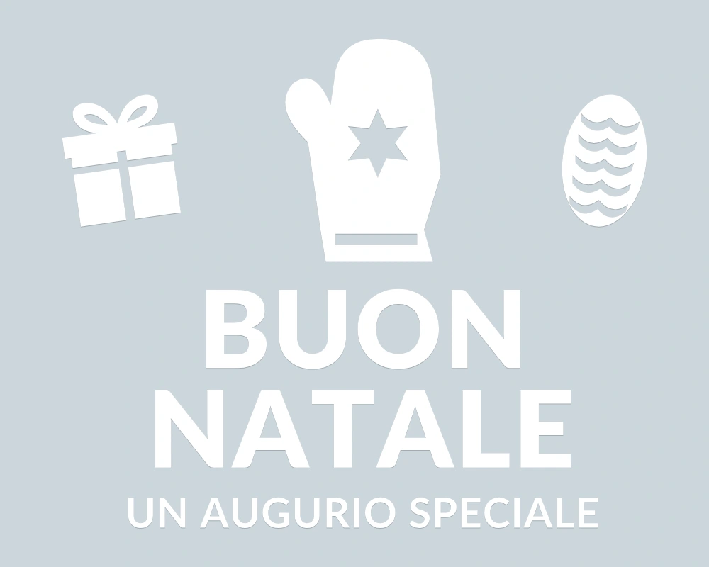 Guanto con cristallo - Emblema centrale - BUON NATALE - disegno esatto; fondo di presentazione escluso