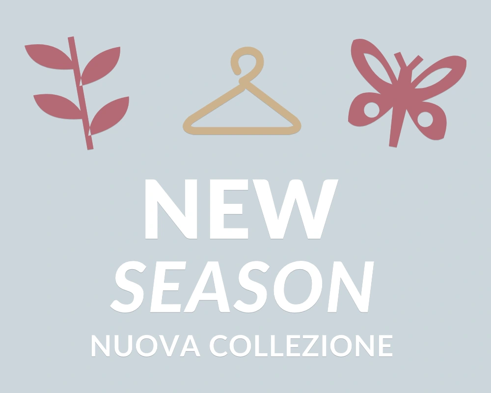 Gruccia di stile - Trio decorativo - NEW SEASON | Adesivo vetrina prespaziato