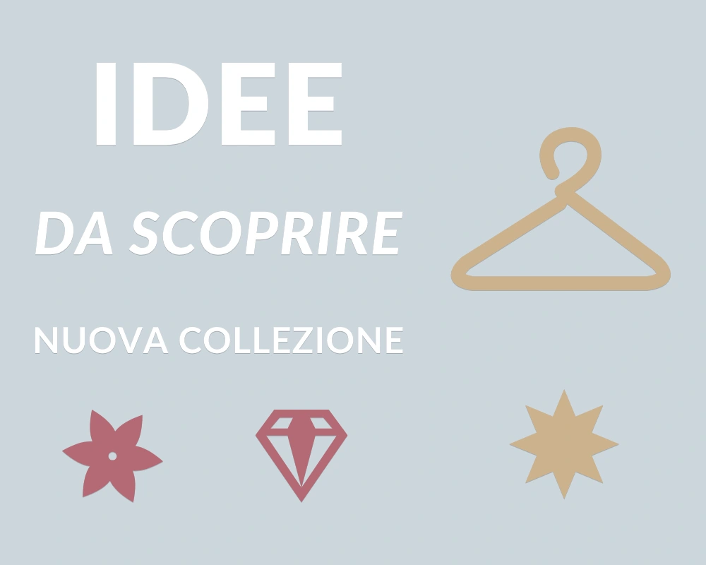 Gruccia di stile - Cornice asimmetrica - IDEE DA SCOPRIRE | Adesivo vetrina prespaziato