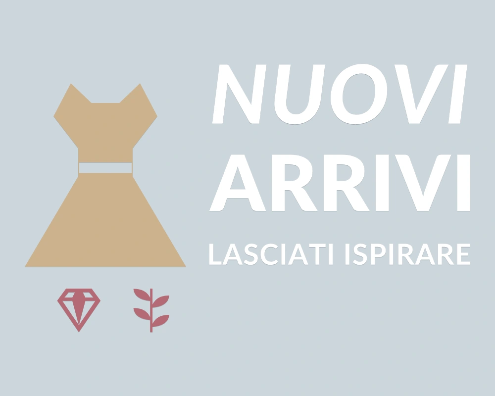 Abito delle novità - Insegna laterale - NUOVI ARRIVI | Adesivo vetrina prespaziato